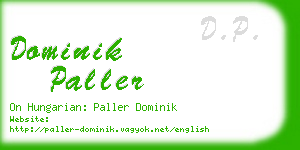 dominik paller business card